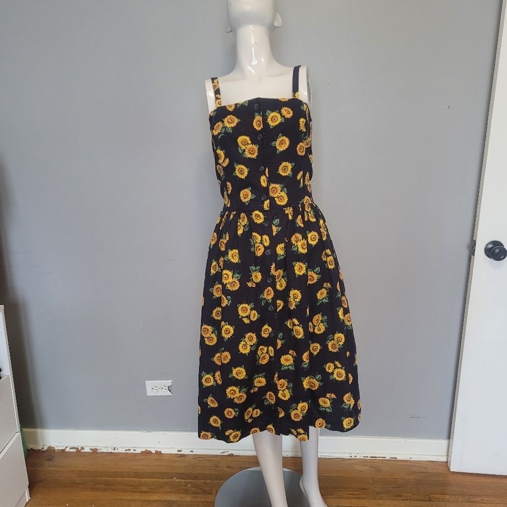 Handmade Sunflower Dress, VGUC, Approximately Size S